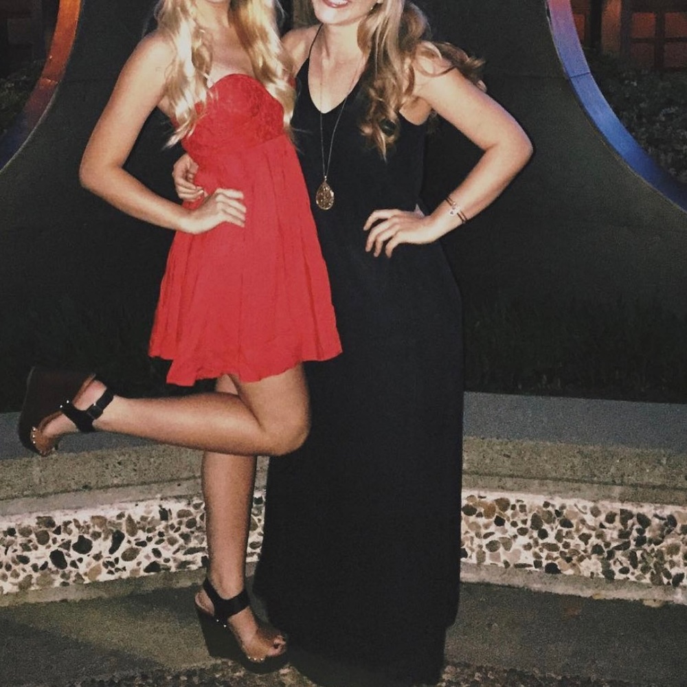 Black maxi dress